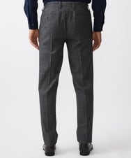 MNLDC09230 MICHEL KLEIN HOMME(ミッシェルクラン オム) ツイード調ストレッチスラックスパンツ セットアップ ダークグレー