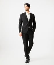MNLDF05250 MICHEL KLEIN HOMME(ミッシェルクラン オム) ストライプスラックスパンツ ブラウン
