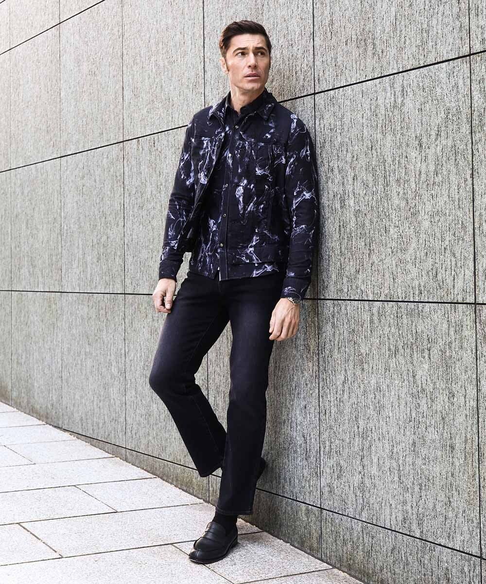 MNLGD90270 MICHEL KLEIN HOMME(ミッシェルクラン オム) 《日本製》20th　FACTOTUMコラボ　デニムパンツ ブラック
