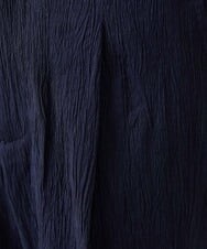 MNLGF72250 MICHEL KLEIN HOMME(ミッシェルクラン オム) 楊柳ワイドスラックスパンツ ネイビー