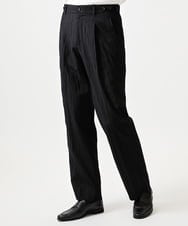 MNLGF72250 MICHEL KLEIN HOMME(ミッシェルクラン オム) 楊柳ワイドスラックスパンツ ブラック
