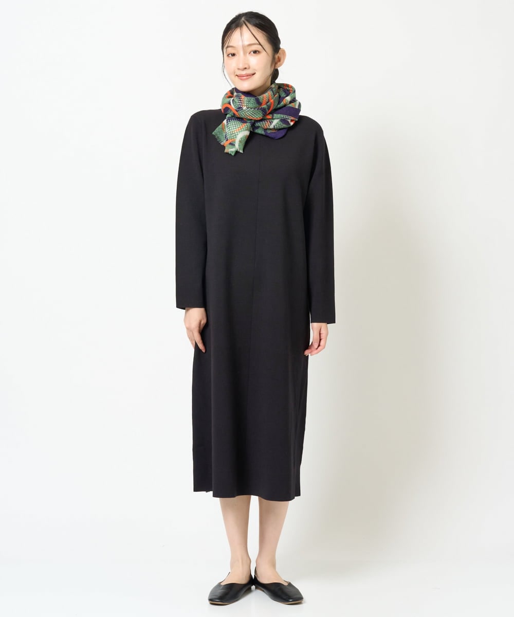 NGAJD11390 GIANNI LO GIUDICE ［洗える］ヴィスコースナイロンミラノワンピース