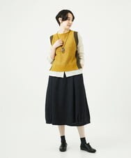 NGBAE23230 GIANNI LO GIUDICE(ジャンニ ロ ジュディチェ) [洗える]シャーリング起毛ブラウス アイボリー