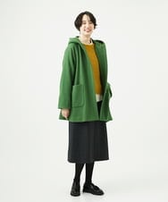 NGBAE23230 GIANNI LO GIUDICE(ジャンニ ロ ジュディチェ) [洗える]シャーリング起毛ブラウス アイボリー