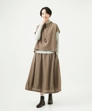 NGBAE36230 GIANNI LO GIUDICE(ジャンニ ロ ジュディチェ) リファインガーゼブラウス ベージュ