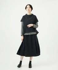 NGBAE36230 GIANNI LO GIUDICE(ジャンニ ロ ジュディチェ) リファインガーゼブラウス ダークグレー