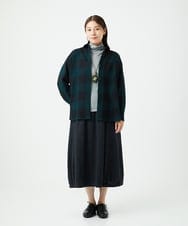 NGBAF15330 GIANNI LO GIUDICE(ジャンニ ロ ジュディチェ) [日本製]リファインガーゼブロックチェックブラウス グリーン