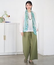 NGBEF19210 GIANNI LO GIUDICE(ジャンニ ロ ジュディチェ) [洗える・日本製]シャーリングシャンブレーブラウス ネイビー