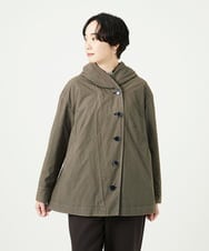 NGDAD01490 GIANNI LO GIUDICE(ジャンニ ロ ジュディチェ) [洗える]コットンタイプライターフーディージャケット カーキ