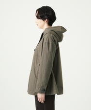 NGDAD01490 GIANNI LO GIUDICE(ジャンニ ロ ジュディチェ) [洗える]コットンタイプライターフーディージャケット カーキ