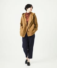 NGDAD01490 GIANNI LO GIUDICE(ジャンニ ロ ジュディチェ) [洗える]コットンタイプライターフーディージャケット ベージュ