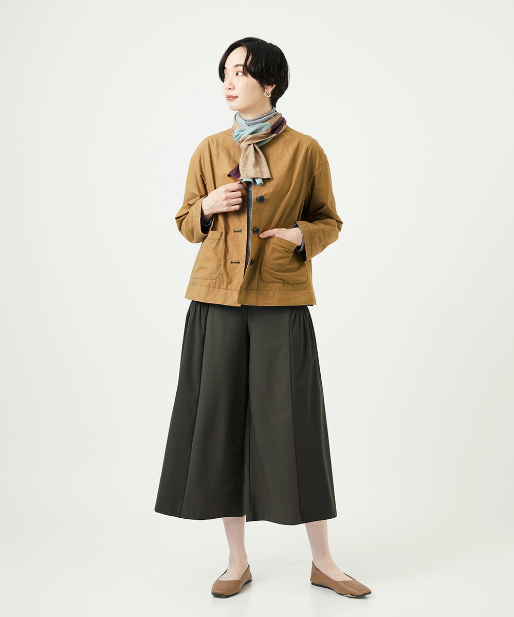 NGDAD02390 GIANNI LO GIUDICE(ジャンニ ロ ジュディチェ) [洗える]コットンタイプライターショートジャケット ベージュ