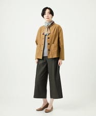 NGDAD02390 GIANNI LO GIUDICE(ジャンニ ロ ジュディチェ) [洗える]コットンタイプライターショートジャケット ベージュ