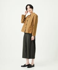 NGDAD02390 GIANNI LO GIUDICE(ジャンニ ロ ジュディチェ) [洗える]コットンタイプライターショートジャケット ベージュ