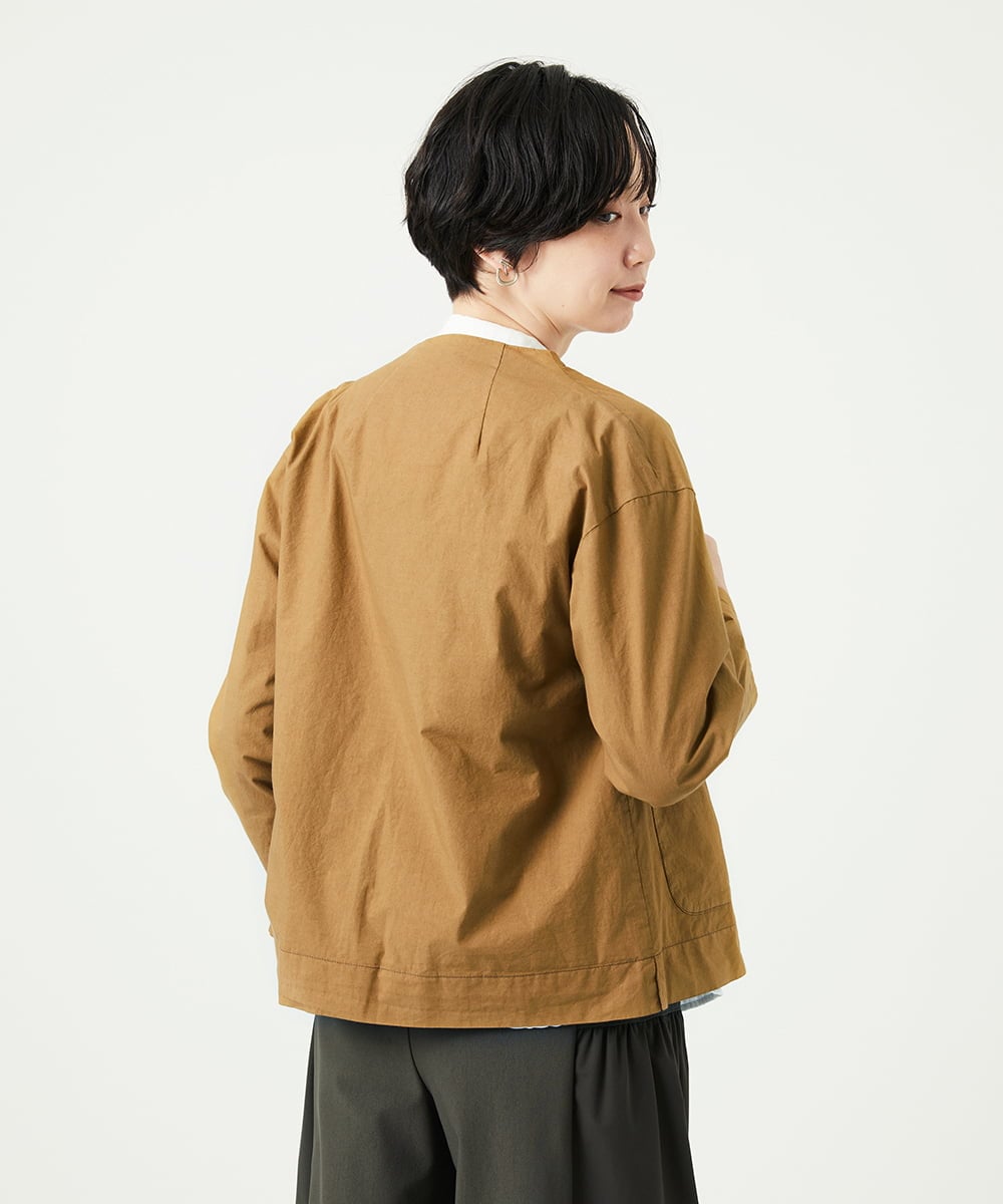 NGDAD02390 GIANNI LO GIUDICE(ジャンニ ロ ジュディチェ) [洗える]コットンタイプライターショートジャケット ベージュ