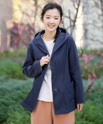 NGDEF18360 GIANNI LO GIUDICE シャンブレーリバーコート
