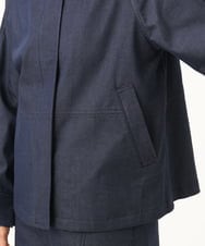 NGDJD14390 GIANNI LO GIUDICE(ジャンニ ロ ジュディチェ) [洗える]デニムライクシャンブレージャケット ネイビー