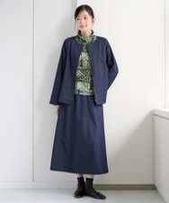 NGDJD14390 GIANNI LO GIUDICE(ジャンニ ロ ジュディチェ) [洗える]デニムライクシャンブレージャケット ネイビー