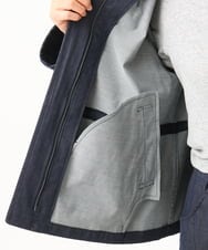 NGDJD14390 GIANNI LO GIUDICE(ジャンニ ロ ジュディチェ) [洗える]デニムライクシャンブレージャケット ネイビー