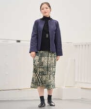 NGDJD14390 GIANNI LO GIUDICE(ジャンニ ロ ジュディチェ) [洗える]デニムライクシャンブレージャケット ネイビー