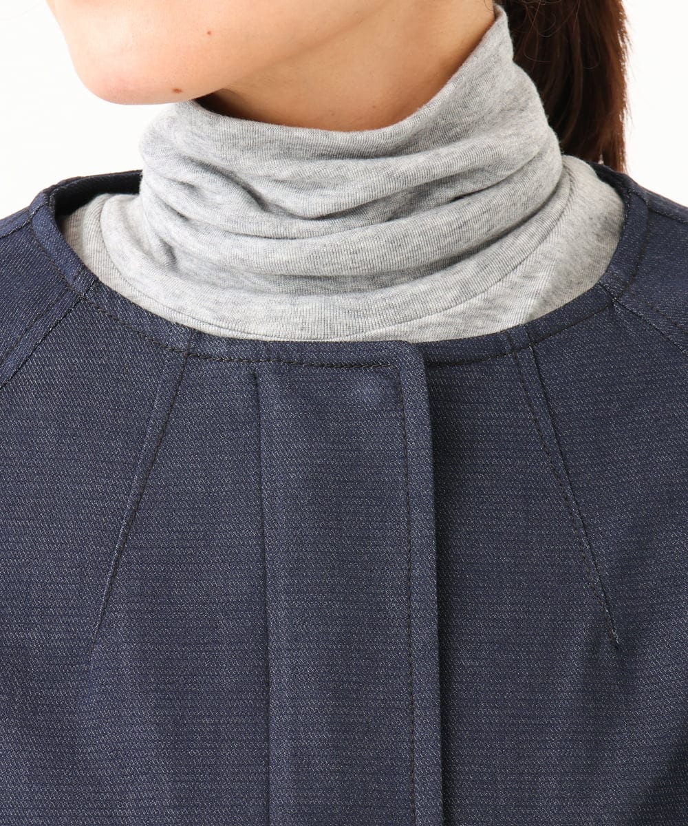 NGDJD14390 GIANNI LO GIUDICE(ジャンニ ロ ジュディチェ) [洗える]デニムライクシャンブレージャケット ネイビー