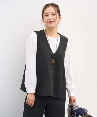 NGDJD18250 GIANNI LO GIUDICE [洗える・日本製]アルガンギャバベスト