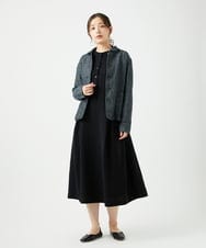 NGEEF05450 GIANNI LO GIUDICE(ジャンニ ロ ジュディチェ) [日本製]ヴィンテージタンブラーワンピース ブラック