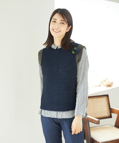 NGFAE35250  [洗える]ＭＥＥＴニットベスト