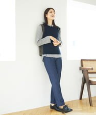 NGFAE35250 GIANNI LO GIUDICE(ジャンニ ロ ジュディチェ) [洗える]ＭＥＥＴニットベスト ネイビー
