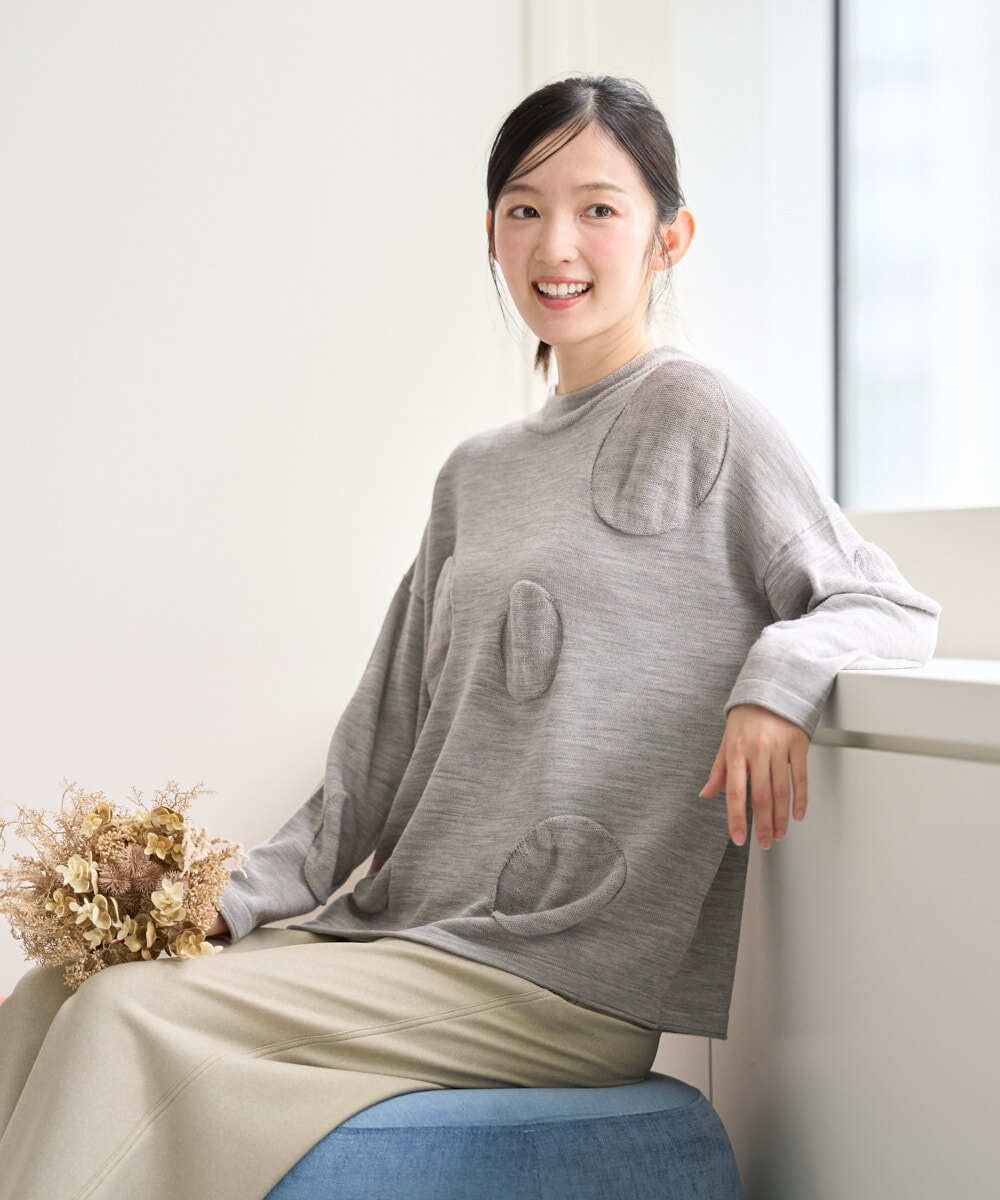 NGFAH47230 GIANNI LO GIUDICE エクストラファインウールドットニット