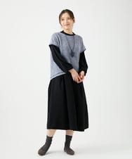 NGFED12270 GIANNI LO GIUDICE(ジャンニ ロ ジュディチェ) [洗える]綿麻ニットベスト ブルー