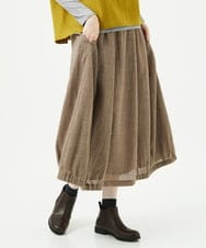 NGHAE36330 GIANNI LO GIUDICE(ジャンニ ロ ジュディチェ) リファインガーゼスカート ベージュ
