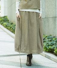 NGHAE36330 GIANNI LO GIUDICE(ジャンニ ロ ジュディチェ) リファインガーゼスカート ベージュ