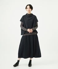 NGHAE36330 GIANNI LO GIUDICE(ジャンニ ロ ジュディチェ) リファインガーゼスカート ダークグレー