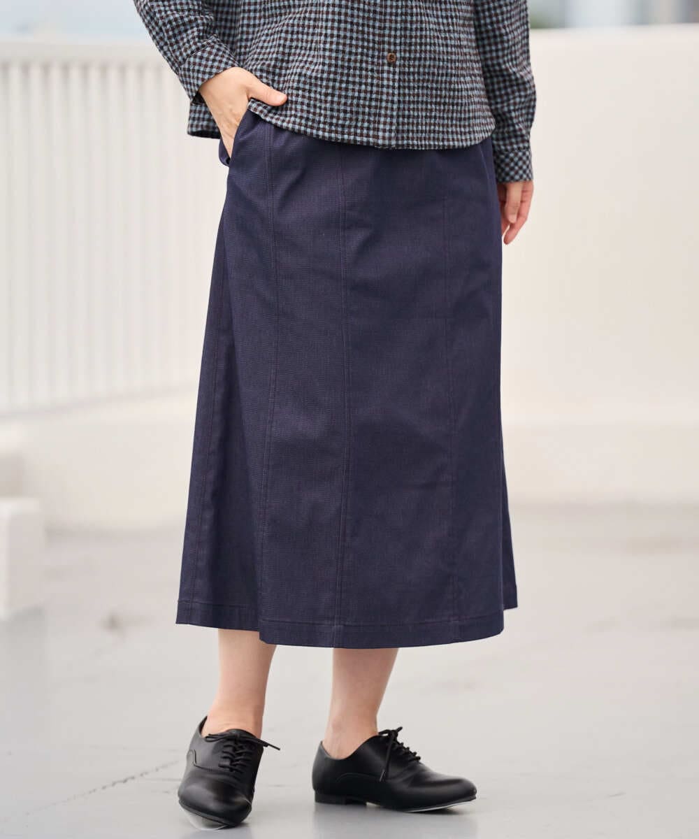 NGHJD14300 GIANNI LO GIUDICE [洗える]デニムライクシャンブレースカート