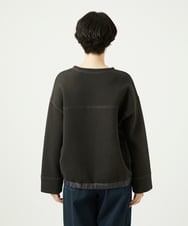 NGKAD01260 GIANNI LO GIUDICE(ジャンニ ロ ジュディチェ) [洗える]アスターダンボールニットカットソー ダークブラウン