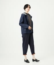 NGKAE22180 GIANNI LO GIUDICE(ジャンニ ロ ジュディチェ) [洗える・日本製]先染め接結ドットジャガードカットソー グレー