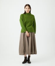 NGKAF18250 GIANNI LO GIUDICE(ジャンニ ロ ジュディチェ) [日本製]ウールマイクロループカットソー グリーン