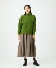 NGKAF18250 GIANNI LO GIUDICE(ジャンニ ロ ジュディチェ) [日本製]ウールマイクロループカットソー グリーン