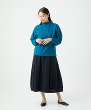 NGKAF18250 GIANNI LO GIUDICE(ジャンニ ロ ジュディチェ) [日本製]ウールマイクロループカットソー ブルー