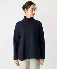 NGKAH39250 GIANNI LO GIUDICE(ジャンニ ロ ジュディチェ) [洗える・日本製]ソフトストレッチダンボールプルオーバー ネイビー