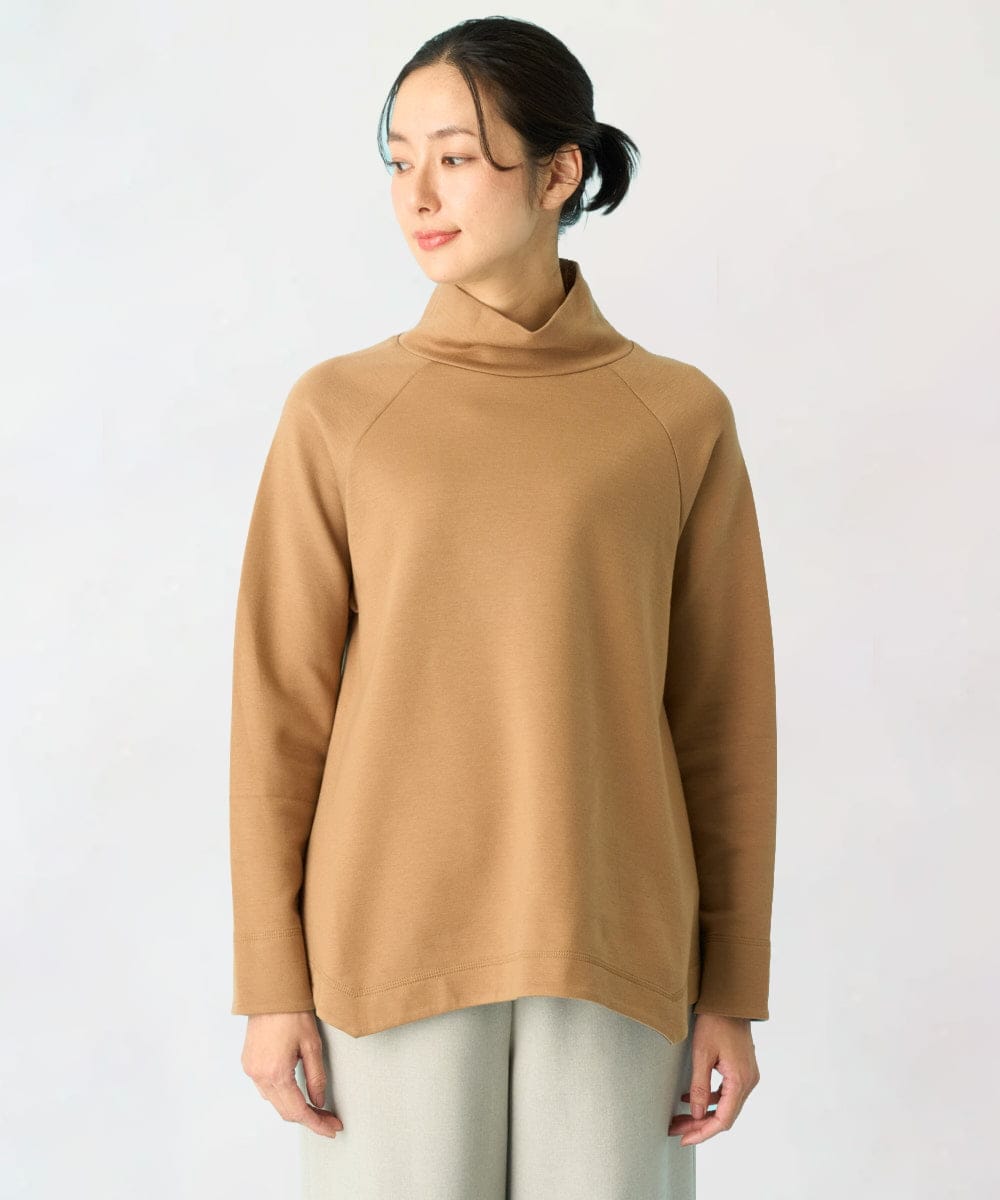 NGKAH39250 GIANNI LO GIUDICE(ジャンニ ロ ジュディチェ) [洗える・日本製]ソフトストレッチダンボールプルオーバー ベージュ