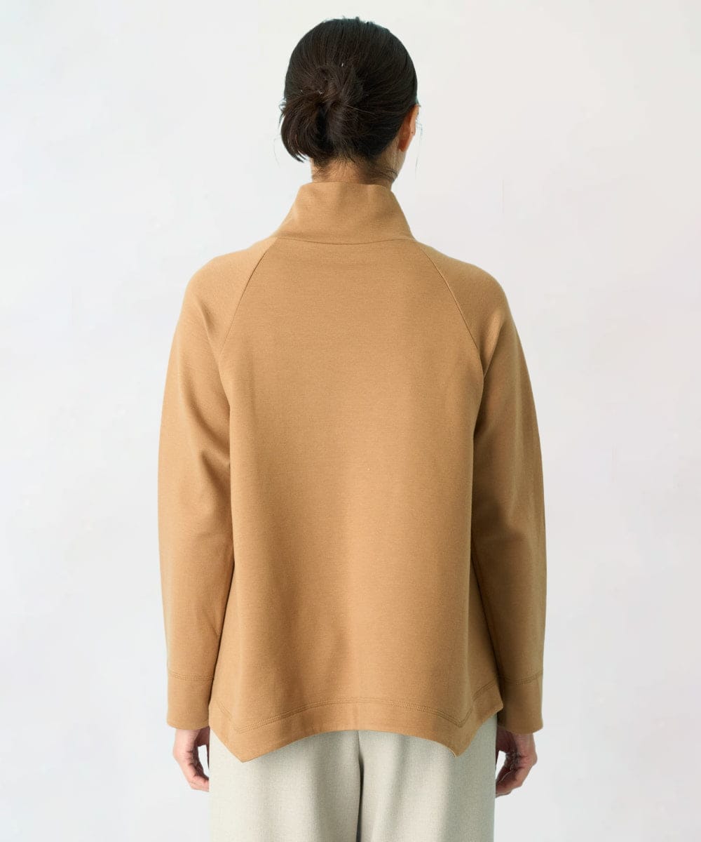 NGKAH39250 GIANNI LO GIUDICE(ジャンニ ロ ジュディチェ) [洗える・日本製]ソフトストレッチダンボールプルオーバー ベージュ