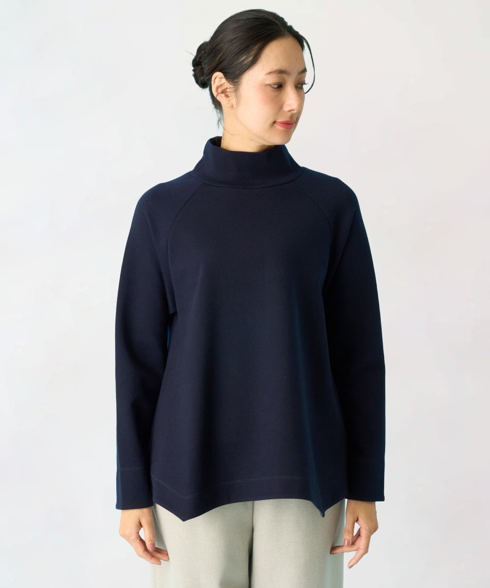 NGKAH39250 GIANNI LO GIUDICE(ジャンニ ロ ジュディチェ) [洗える・日本製]ソフトストレッチダンボールプルオーバー ベージュ