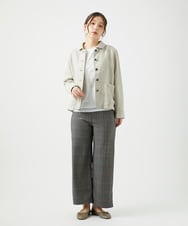 NGKED03200 GIANNI LO GIUDICE(ジャンニ ロ ジュディチェ) [洗える・日本製]ロゴカットソー ホワイト