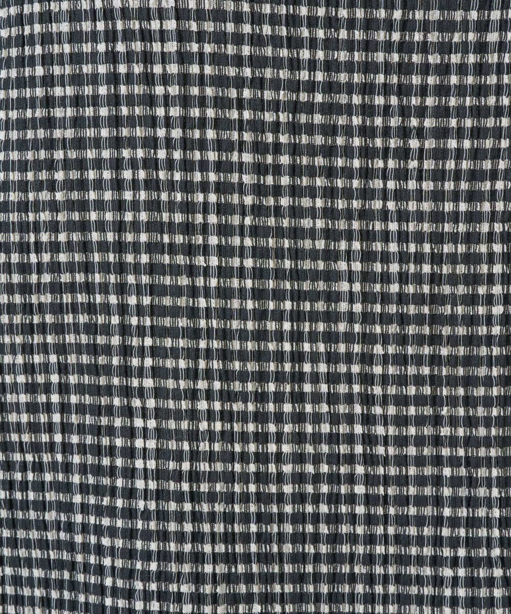 NGKGD30190 GIANNI LO GIUDICE(ジャンニ ロ ジュディチェ) [洗える・日本製]カールマイヤーチェックカットソー ブラック