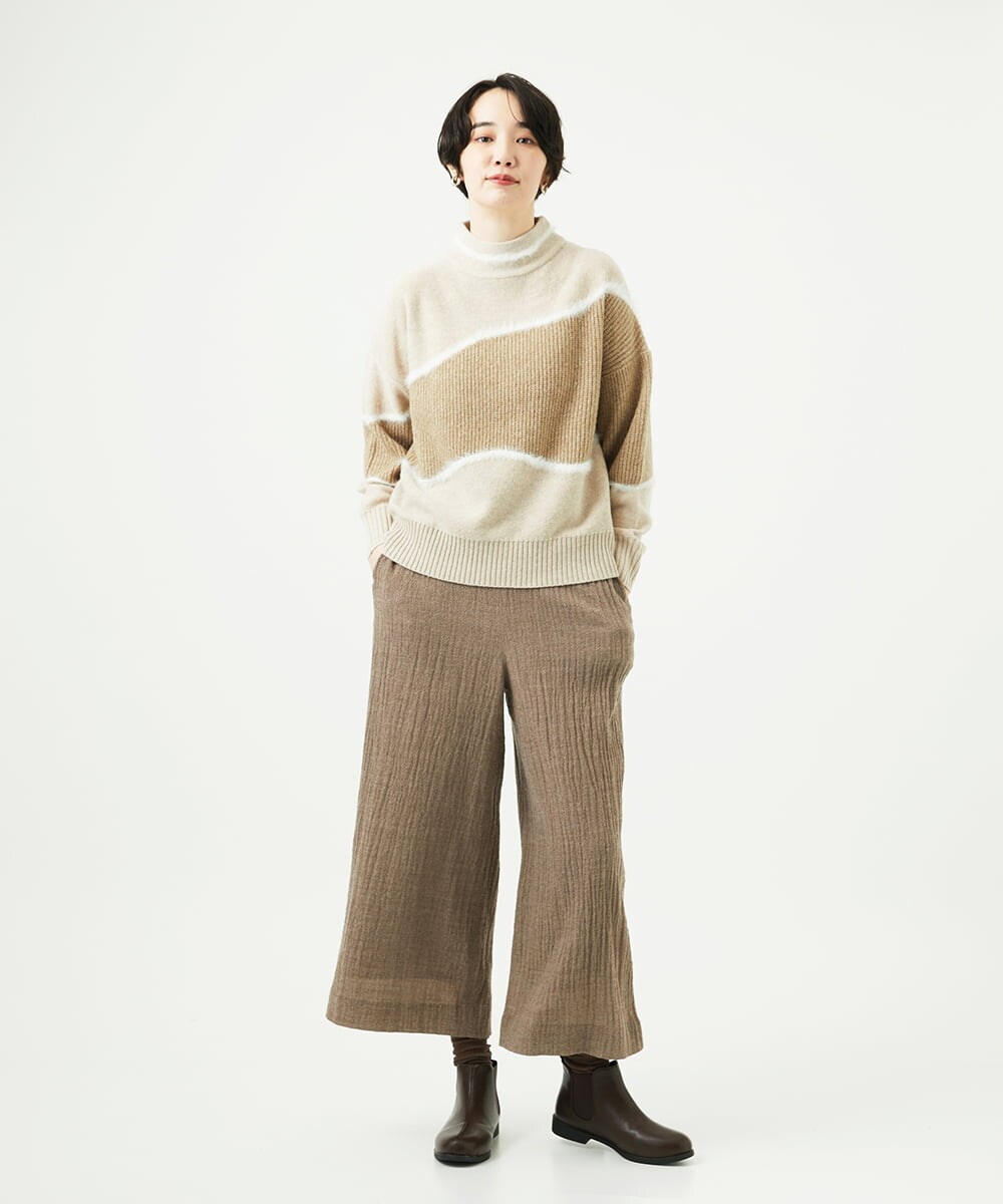 NGLAE36270 GIANNI LO GIUDICE(ジャンニ ロ ジュディチェ) リファインガーゼパンツ ベージュ