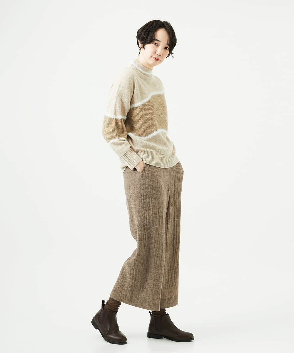 NGLAE36270 GIANNI LO GIUDICE(ジャンニ ロ ジュディチェ) リファインガーゼパンツ ベージュ