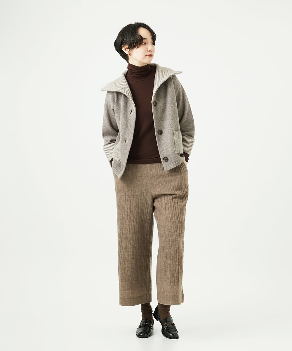 NGLAE36270 GIANNI LO GIUDICE(ジャンニ ロ ジュディチェ) リファインガーゼパンツ ベージュ