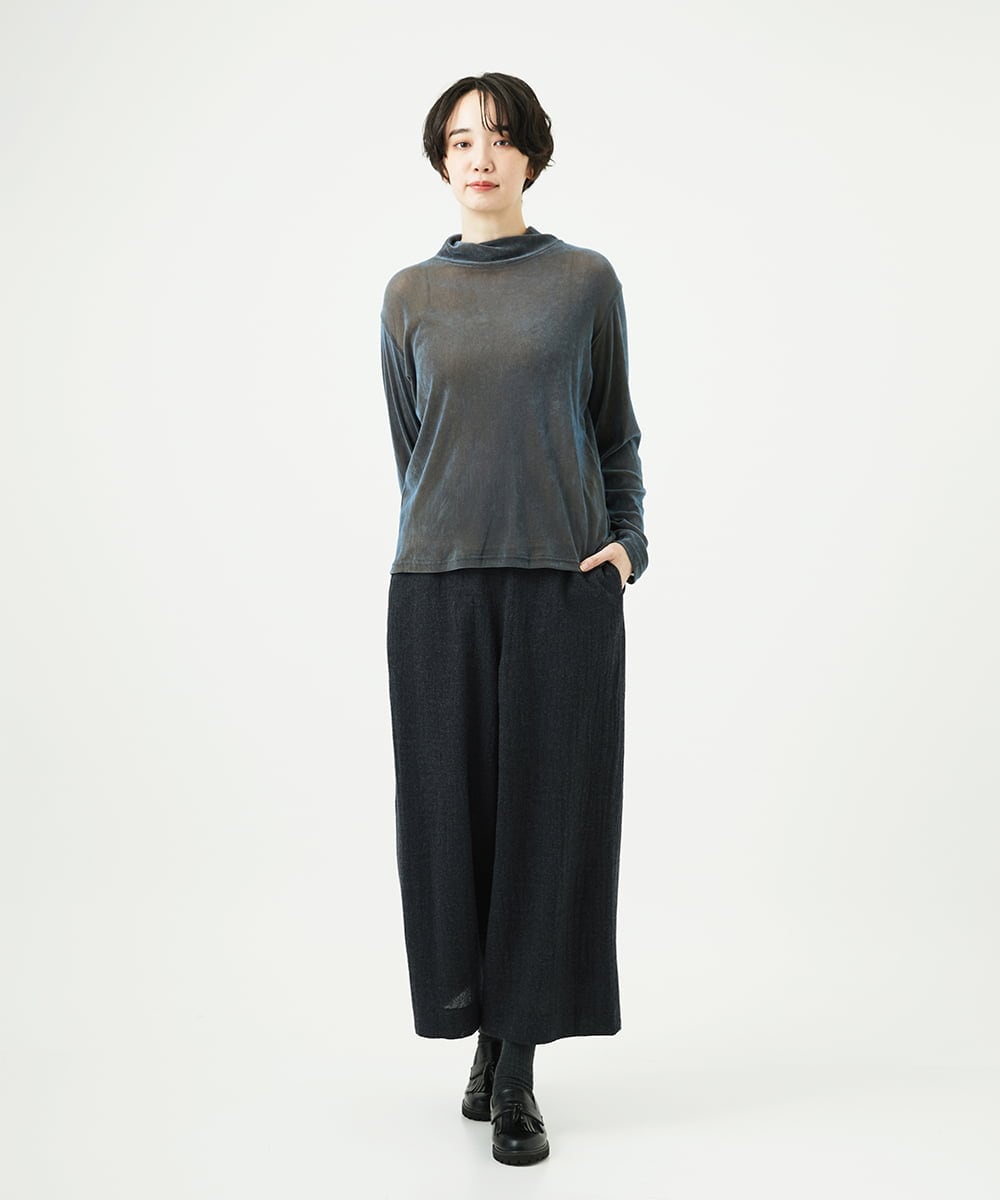 NGLAE36270 GIANNI LO GIUDICE(ジャンニ ロ ジュディチェ) リファインガーゼパンツ ダークグレー